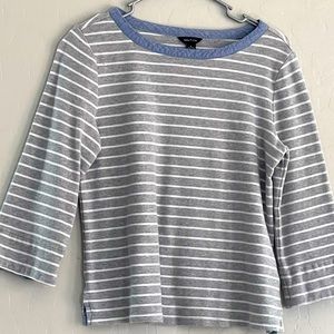Nautica 3/4 length sleeve Top Size Large